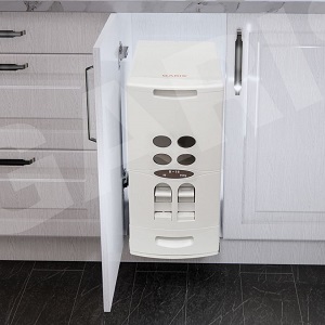 Thùng gạo âm tủ cánh mở GARIS GRP133 GRP233